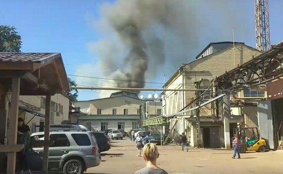 В Москве горит дата-центр DataLine на Боровой