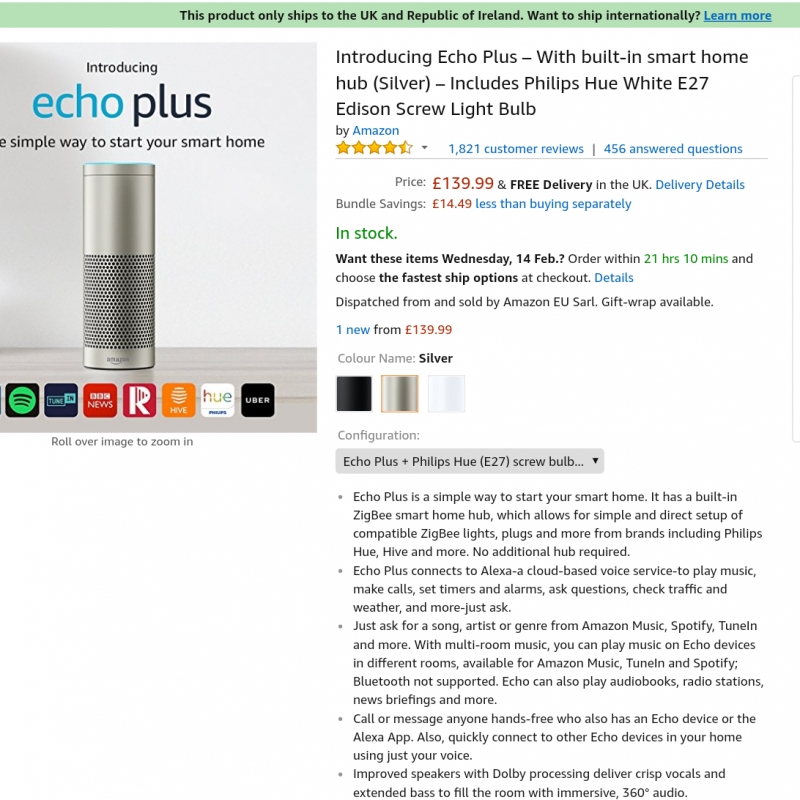 Голосовой помощник “Алекса” (Amazon Echo) или почему джентльмены выбирают блондинок?