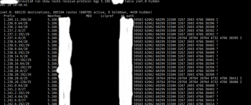 История одного BGP hijack, или необходимо ли фильтровать full-view от аплинков