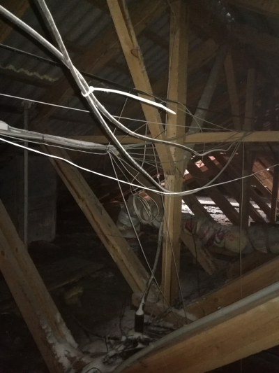 Чердак и последствия пожара