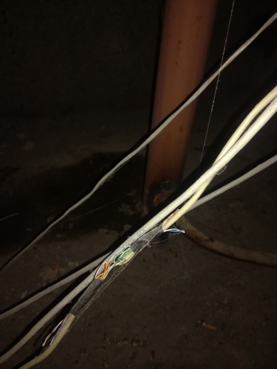 Чердак, витые, скрутки, телевидение