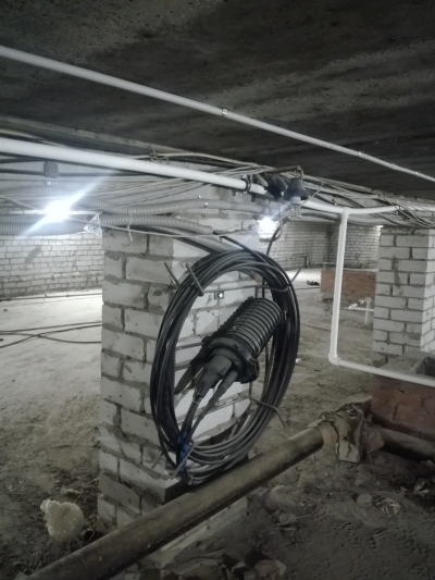 Чердак, витые, скрутки, телевидение