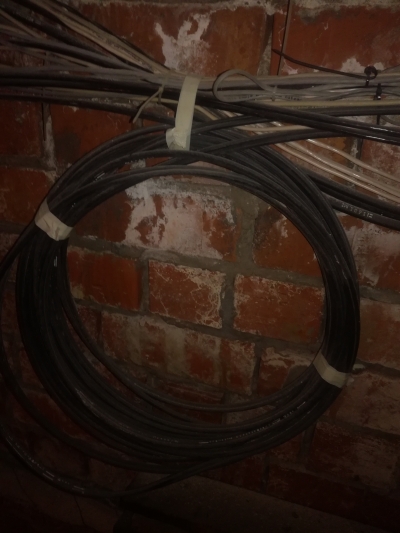 Чердак, витые, скрутки, телевидение