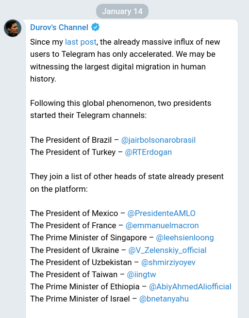 ​Telegram: из опалы в фавор