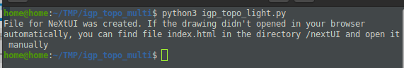 Визуализация топологии сети с помощью скрипта Python и NeXt UI
