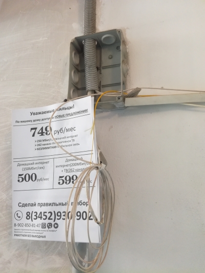 Провели оптику