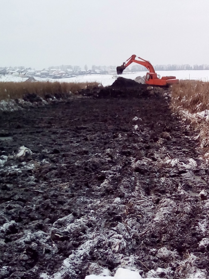 Очистка водоема и трассировка оптической кабельной линии