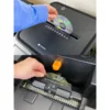 Уничтожитель документов ГЕЛЕОС АП55-4, DIN P-4 (4 ур-нь секр.), фрагмент 3,9х12мм, АВТОПОДАЧА 400 лист (70г/м2), пл.карты/скрепки/скобы, 55 литров