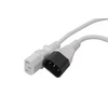Кабель питания Cablexpert ПВС-АП 3*1,0 С13С14, 16A, белый 1,8 м