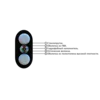 Кабель оптический СЛ-ОКПЦ-Д2-1Е2-1,5 (катушка 2км)