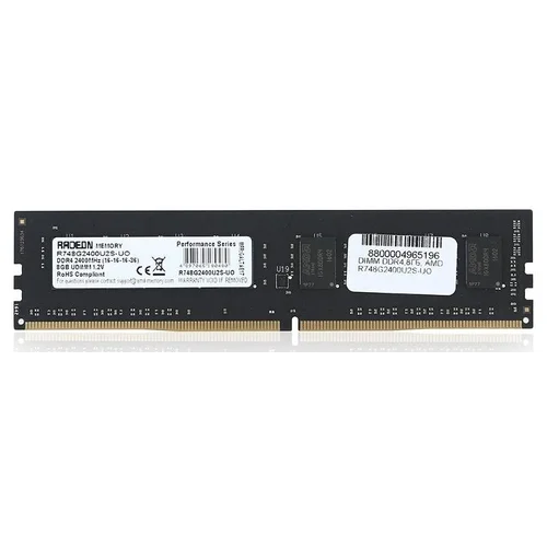 Память DDR4 8Gb 2400MHz AMD R748G2400U2S-UO Radeon R7 Performance Series OEM PC4-19200 CL16 DIMM 288-pin 1.2В
