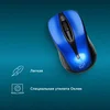 Мышь Оклик 675MW черный/синий оптическая (1200dpi) беспроводная USB для ноутбука (3but)