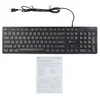 Клавиатура Оклик 550ML черный USB slim Multimedia LED