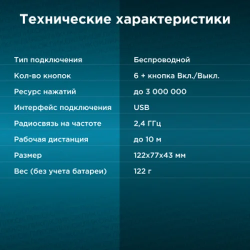 Мышь Оклик 636LWC черный оптическая (1600dpi) беспроводная USB/USB-C для ноутбука (6but)