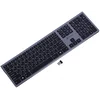Клавиатура Оклик 890S серый USB беспроводная slim