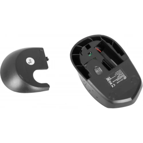 Мышь Оклик 488MW черный/серый оптическая (1600dpi) беспроводная USB для ноутбука (4but)