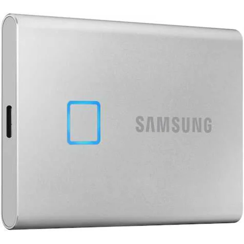 Накопитель SSD Samsung USB-C 500Gb MU-PC500S/WW T7 Touch 1.8" серый