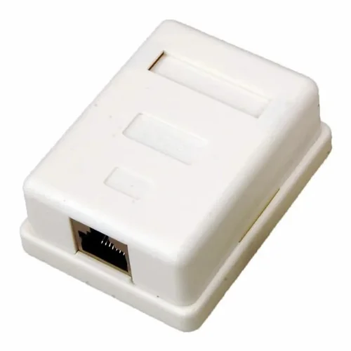 Розетка компьютерная внешняя. 1-порт RJ-45 (8P8C). FTP экраниров. категория 5e