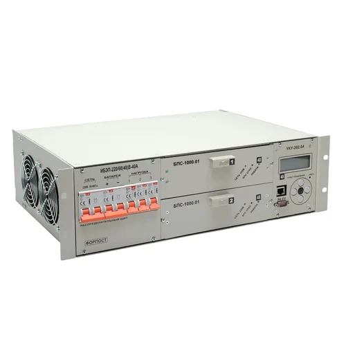 Преобразователь ИБЭП-220/48В-60А-2/2(1500)-3U-Р LAN
