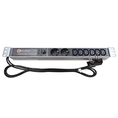 Блок розеток с АВР BONCH-ATS/PDU 8A-2S/6C13-S/S
