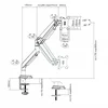 Кронштейн для мониторов Ultramounts UM708 серебристый 17"-32" макс.9кг крепление к столешнице поворо