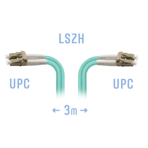 Патчкорд оптический B-Optix LC/UPC MM Duplex 3 метра