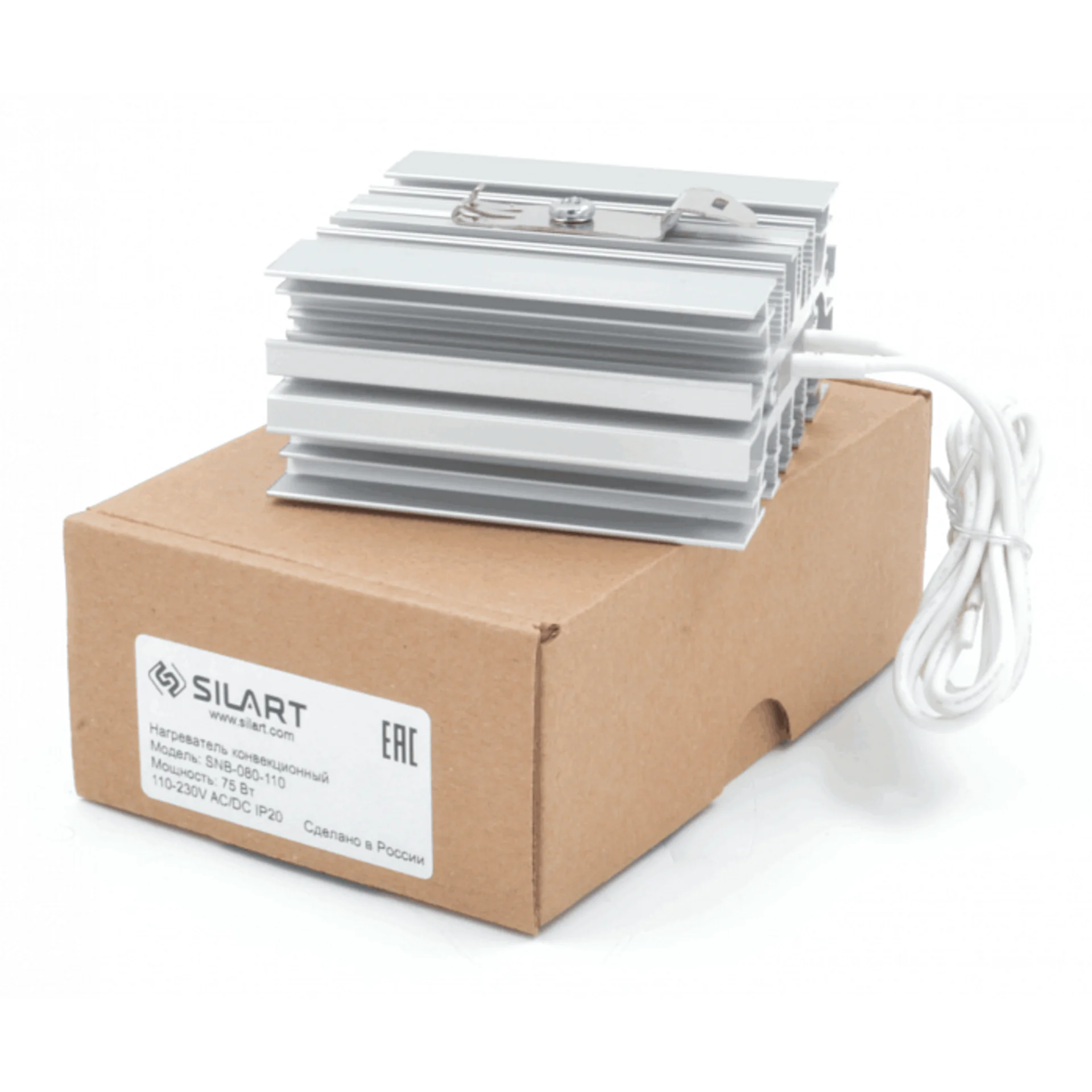 Нагреватель конвекционный SILART, 75 Вт 110-230 V AC/DC SNB-080-110