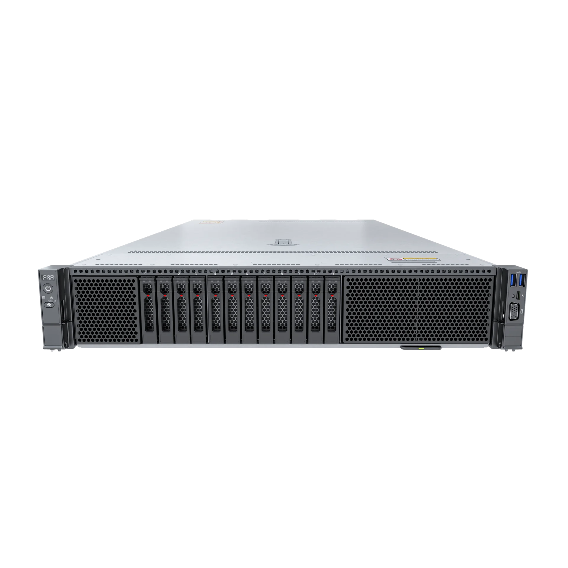 Серверная платформа xFusion 2488H V7, 2U, 4xScalable Gen4, 64xDDR5, 12xSFF SAS/SATA/NVMe, резервируемый БП