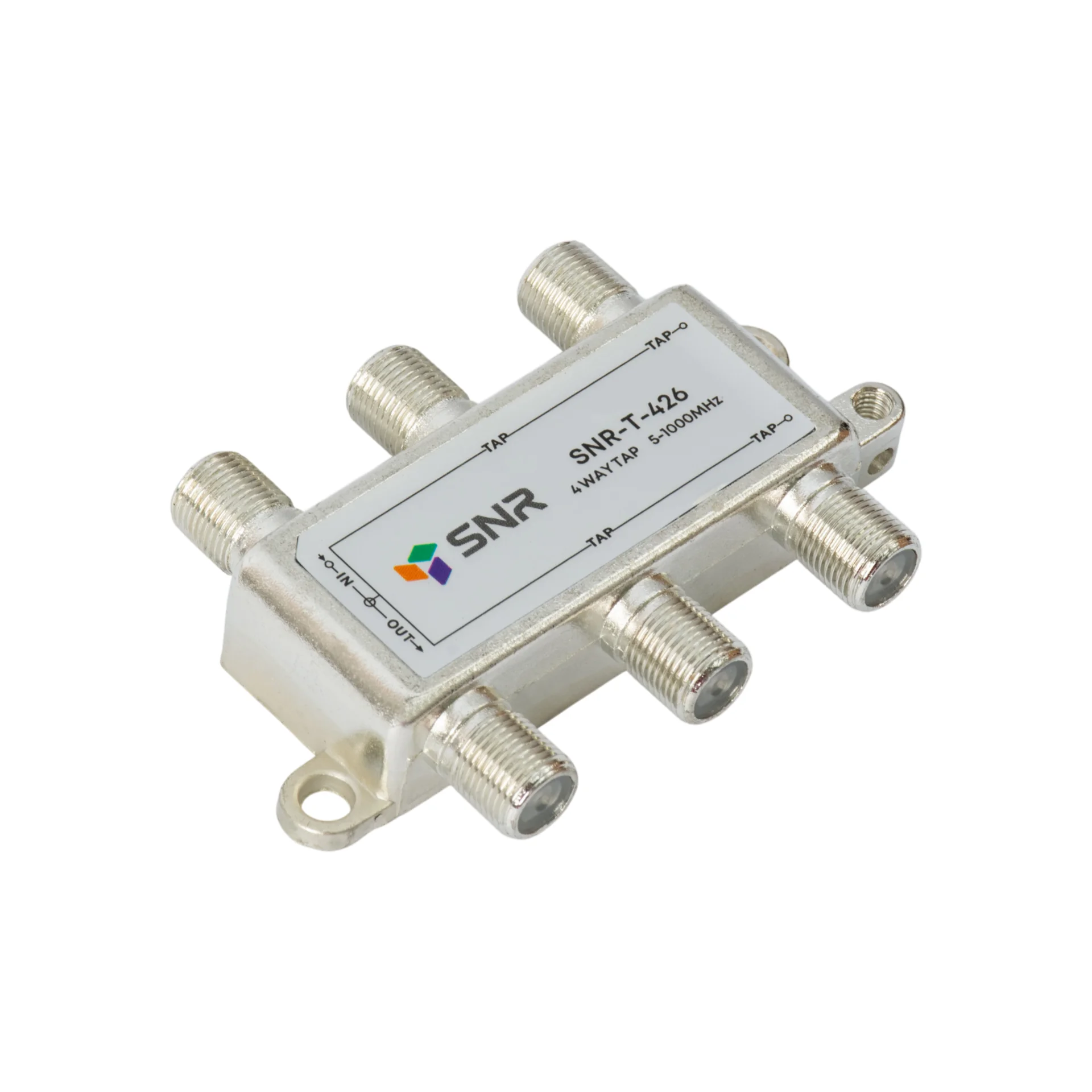 Ответвитель абонентский SNR-T-426, на 4 отвода, вносимое затухание IN-TAP 26dB.