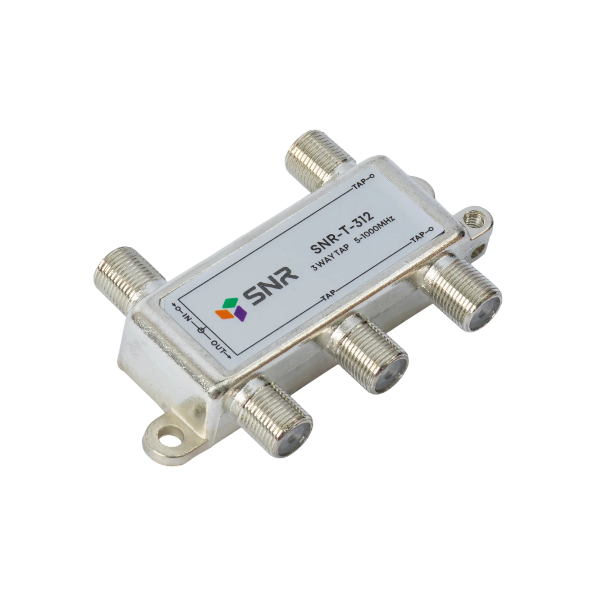 Ответвитель абонентский SNR-T-312 на 3 отвода, вносимое затухание IN-TAP 12dB.
