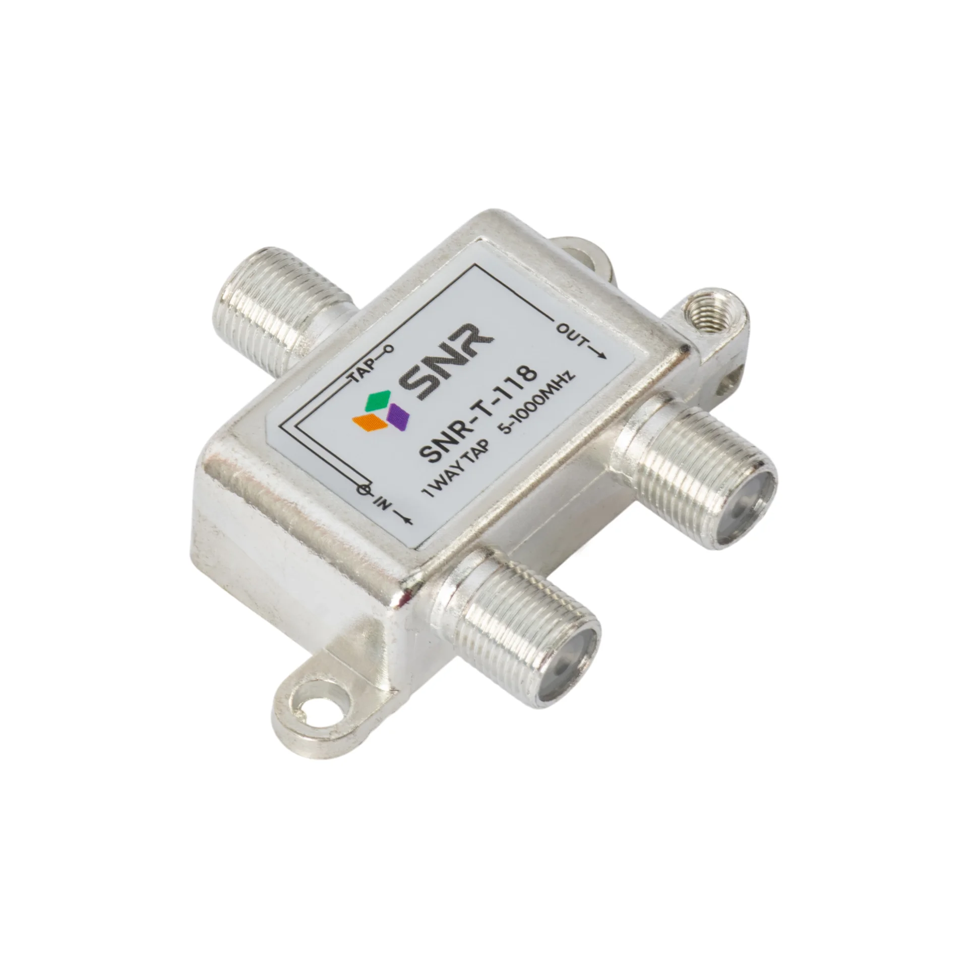 Ответвитель абонентский SNR-T-118 на 1 отвод вносимое затухание IN-TAP 18dB.