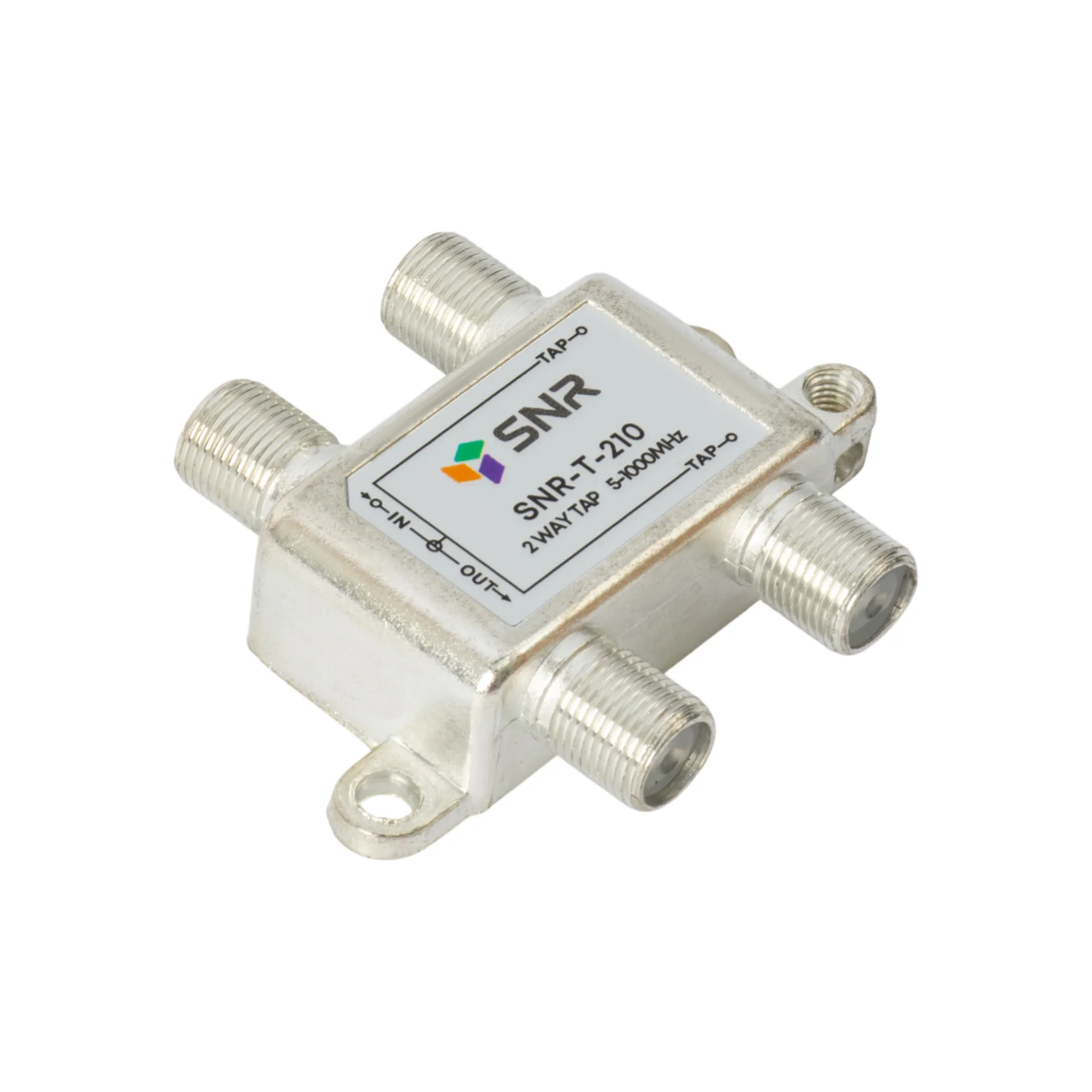 Ответвитель абонентский SNR-T-210 на 2 отвода вносимое затухание IN-TAP 10dB.