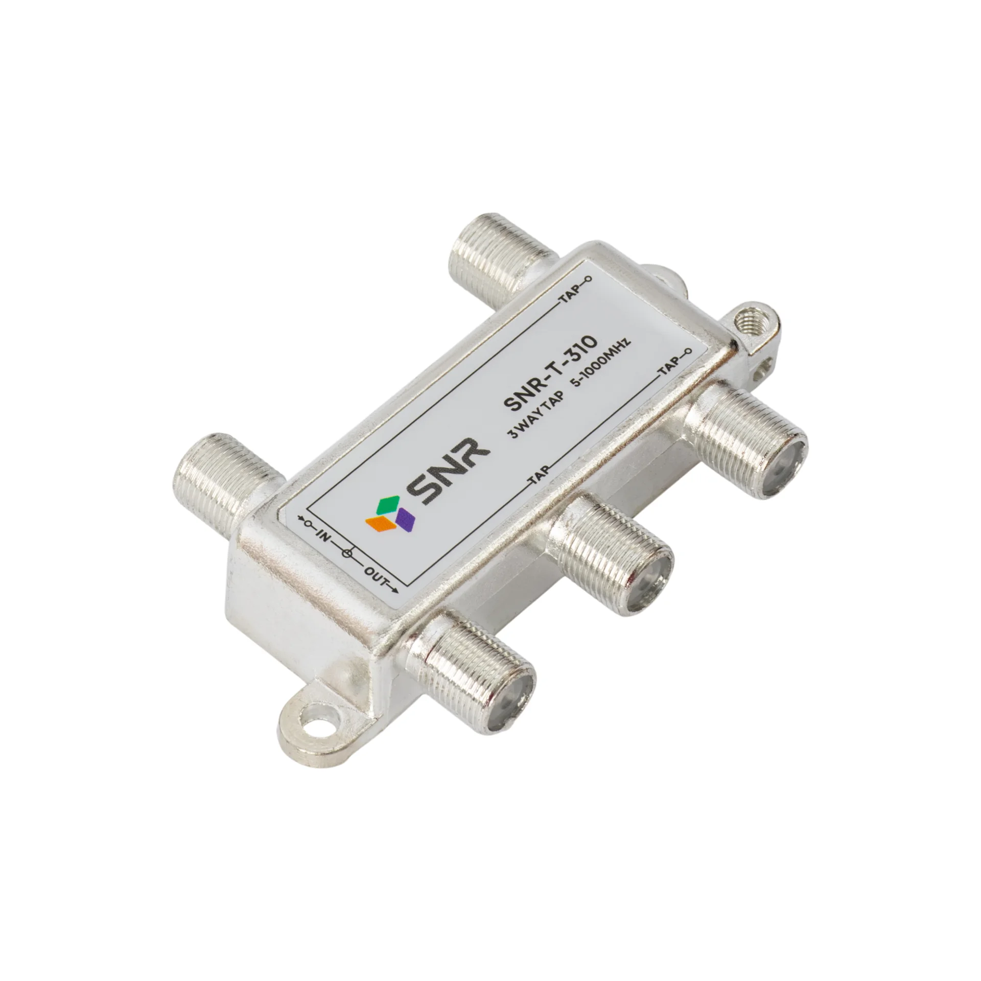 Ответвитель абонентский SNR-T-310, на 3 отвода, вносимое затухание IN-TAP 10dB.