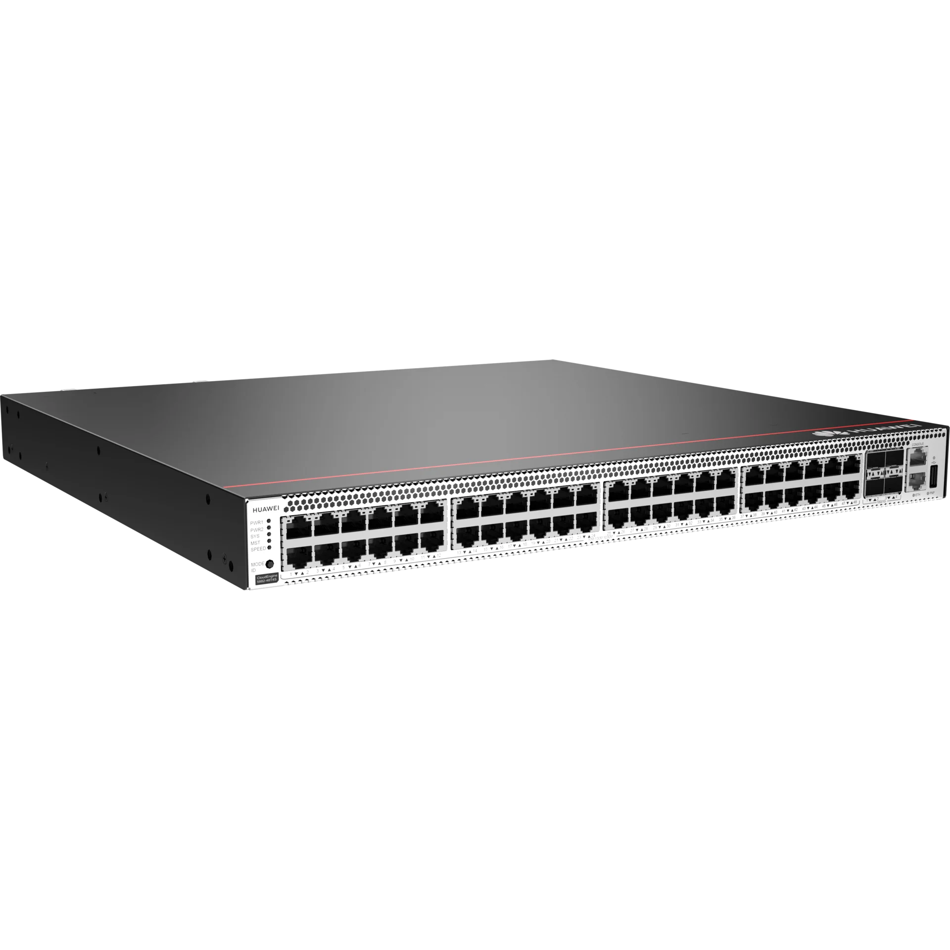 Коммутатор Huawei CE5882-48T4S-B (48*GE RJ45, 4*10GE SFP+, 2*AC power modules, FAN modules, port-side air intake)