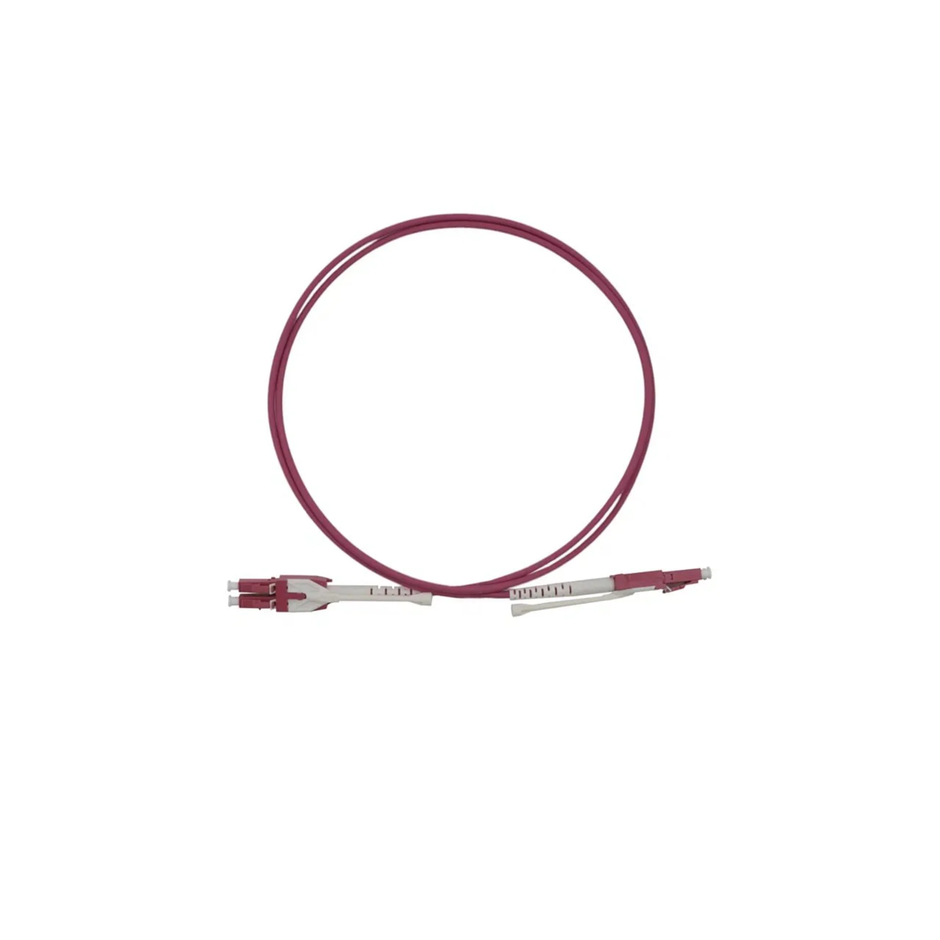 Патчкорд оптический LC/UPC-LC/UPC MM (OM4) Duplex (HD) 0,3 метрa, 2мм