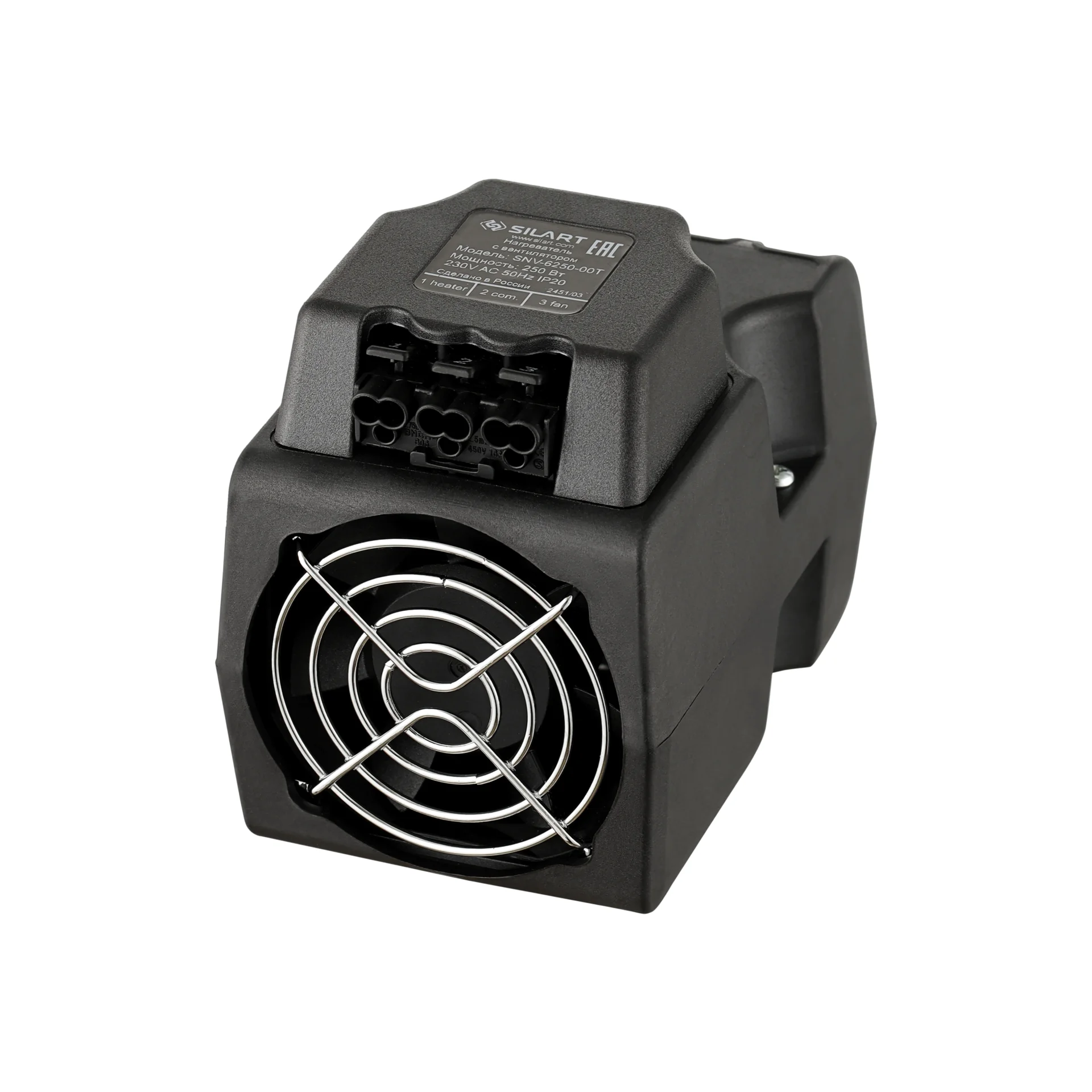 Нагреватель с вентилятором SILART, 250 Вт 230 V AC SNV-6250-00T