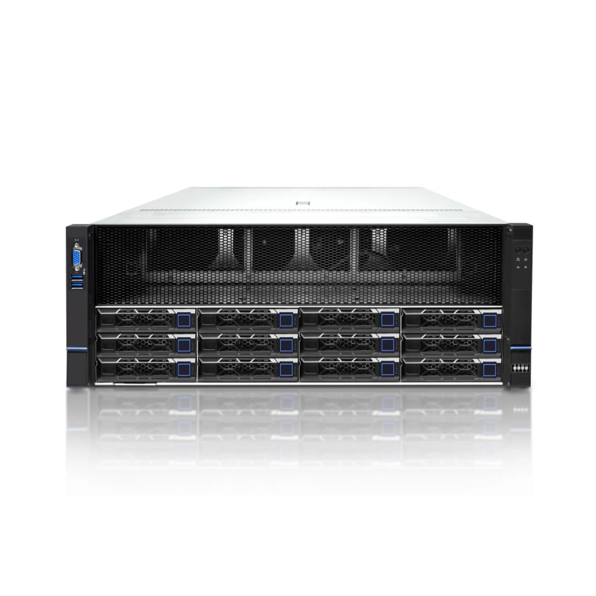 Серверная платформа SNR-SR4410LEG, 4U, AMD EPYC Gen4,5, DDR5, 12xHDD, 10GPU, резервируемый БП