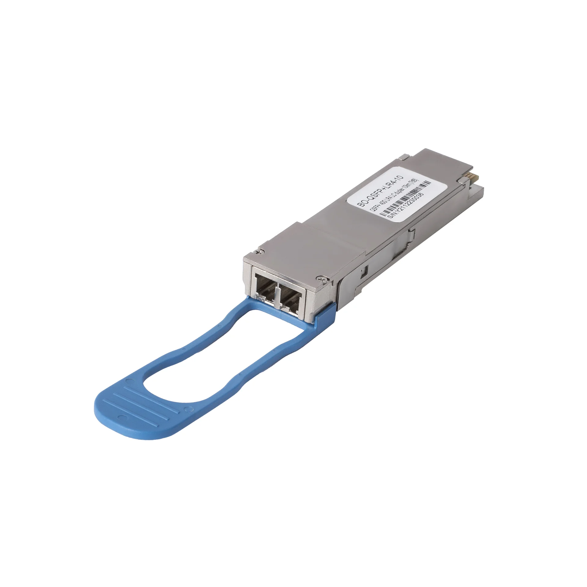 Двухволоконный модуль, QSFP+ 40GBASE-LR4, разъем LC, дальность до 10км (7dB)