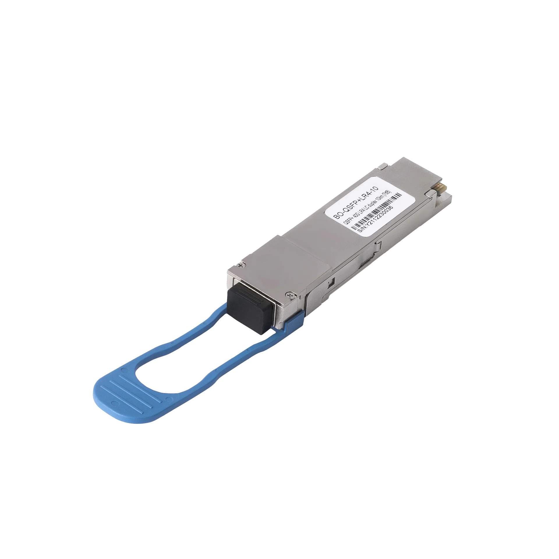 Двухволоконный модуль, QSFP+ 40GBASE-LR4, разъем LC, дальность до 10км (7dB)