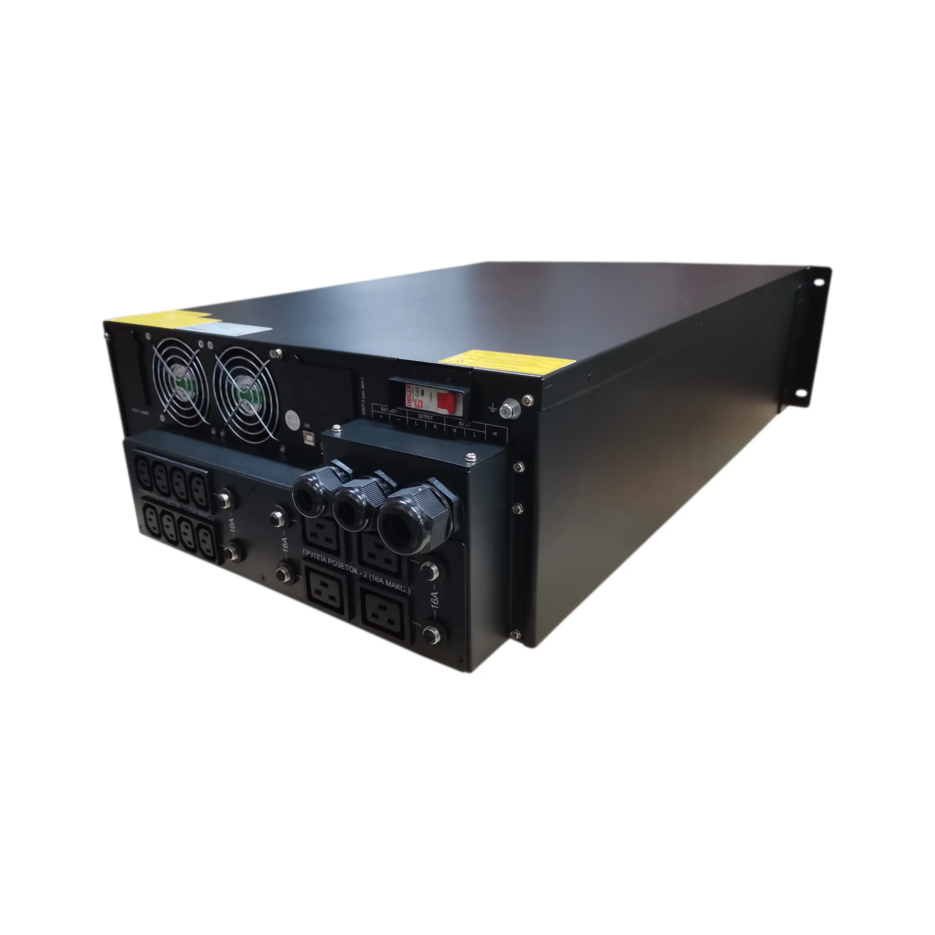 Источник бесперебойного питания онлайн SNR INTELLIGENT 10кВА/10кВт, 1ф:1ф, 192В(DC) (16x9Ач)