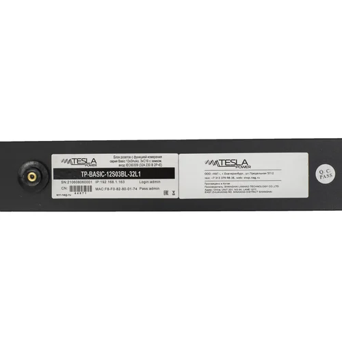 Блок розеток с функцией измерения серия Basic 12хShuko, 3хC19 с замком, вход IEC60309 (32A 230 В 2P+E)