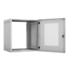 Настенный шкаф 19", 12U, перфорация, 540х500, серый