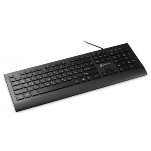Клавиатура Оклик 155M черный USB slim (подставка для запястий) (1678057)