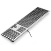 Клавиатура Оклик 890S серый/черный USB slim Multimedia (1784239)