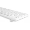 Клавиатура + мышь Оклик S650 клав:белый мышь:белый USB Multimedia (1875257)