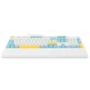 Клавиатура Оклик K951X механическая белый USB Multimedia for gamer LED (подставка для запястий) (190