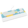 Клавиатура Оклик K951X механическая белый USB Multimedia for gamer LED (подставка для запястий) (190
