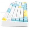 Клавиатура Оклик K951X механическая белый USB Multimedia for gamer LED (подставка для запястий) (190