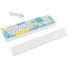 Клавиатура Оклик K951X механическая белый USB Multimedia for gamer LED (подставка для запястий) (190