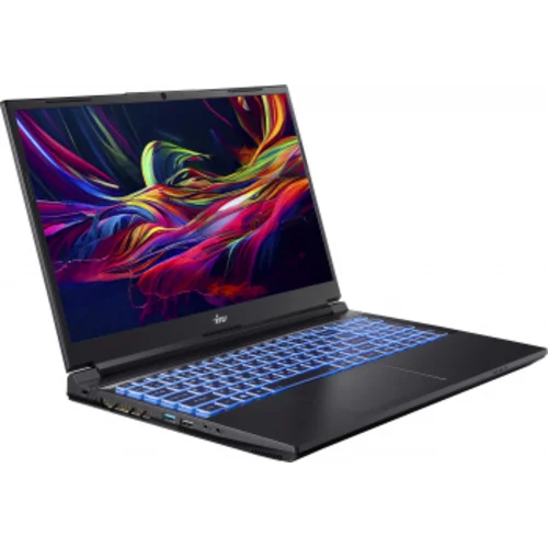 Ноутбук IRU Калибр 15ALC Core i5 12500H 16Gb SSD512Gb NVIDIA GeForce RTX 3050 4Gb 15.6" IPS FHD Free DOS black WiFi BT Cam 3465mAh (1930300)